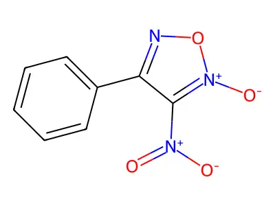 3-Nitro-4-phenyl-1,2,5-oxadiazole 2-oxide structure