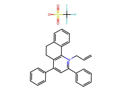 1-Allyl-2,4-diphenyl-5,6-dihydrobenzo[h]quinolin-1-ium structure