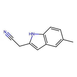 2-(5-methyl-1H-indol-2-yl)acetonitrile structure