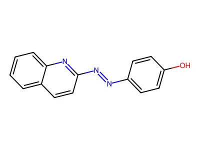 Phenol, 4-(2-quinolinylazo)- structure