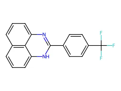 2-[4-(trifluoromethyl)phenyl]-1H-perimidine structure