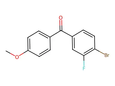 4-Bromo-3'-fluoro-4'-methoxybenzophenone structure