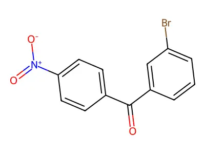 3-Bromo-4-nitrobenzophenone structure