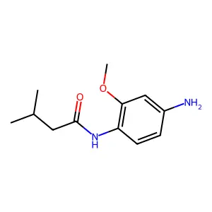 N-(4-amino-2-methoxyphenyl)-3-methylbutanamide structure