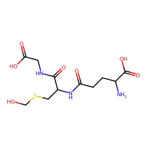 S-hydroxymethylglutathione structure