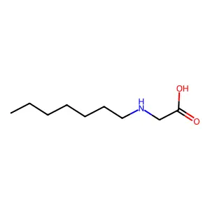 2-(Heptylamino)acetic acid structure