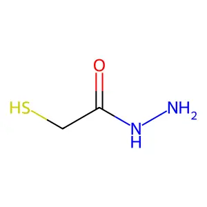 Mercaptoacetic acid hydrazide structure