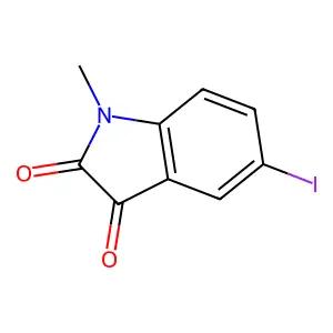 5-Iodo-1-methylindoline-2,3-dione structure