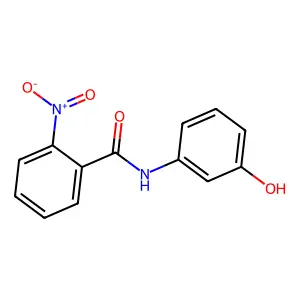 N-(3-hydroxyphenyl)-2-nitrobenzamide structure