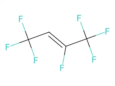 1,1,1,2,4,4,4-Heptafluoro-2-butene structure