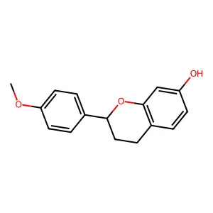 (2S)-3,4-Dihydro-2-(4-methoxyphenyl)-2H-1-benzopyran-7-ol structure