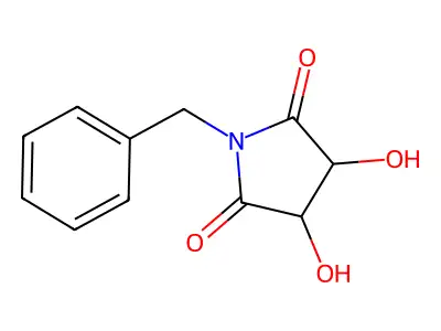 1-Benzyl-3,4-dihydroxypyrrolidine-2,5-dione structure
