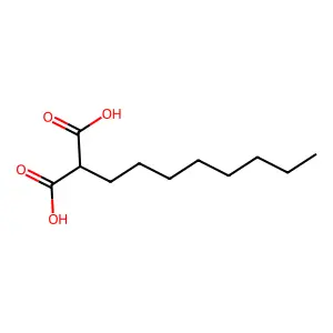 2-辛基丙二酸 structure