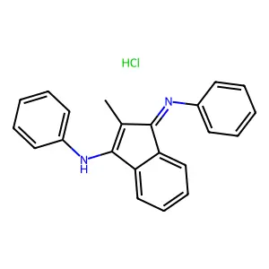 2-Methyl-N-phenyl-1-(phenylimino)inden-3-amine monohydrochloride structure