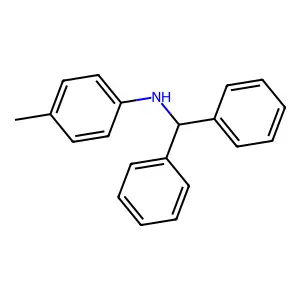 N-(diphenylmethyl)-4-methylaniline structure
