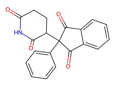 Glutarimide, 3-(1,3-dioxo-2-phenylindan-2-yl)- structure
