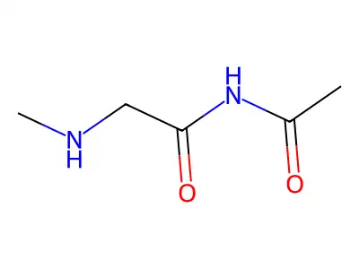 乙酰甘氨酰-N-甲基酰胺 structure