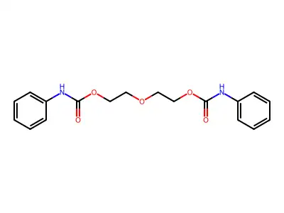Ethanol, 2,2'-oxybis-, bis(phenylcarbamate) structure