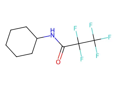 Cyclohexylamine, N-pentafluoropropionyl- structure