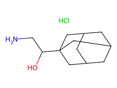 1-(1-Adamantyl)-2-aminoethanol hydrochloride structure