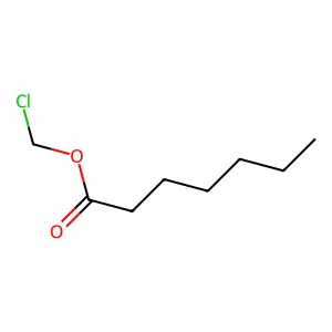 Chloromethyl heptanoate structure