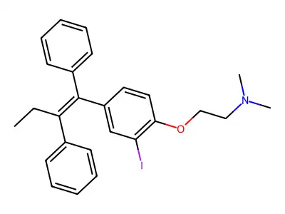 Iodotamoxifen structure