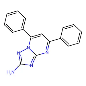 5,7-Diphenyl-[1,2,4]triazolo[1,5-a]pyrimidin-2-amine structure