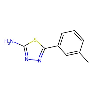 5-(3-Methylphenyl)-1,3,4-thiadiazol-2-amine structure
