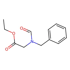 Ethyl N-formyl-N-benzylglycinate structure