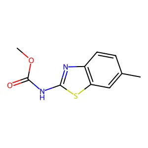 methyl N-(6-methyl-1,3-benzothiazol-2-yl)carbamate structure