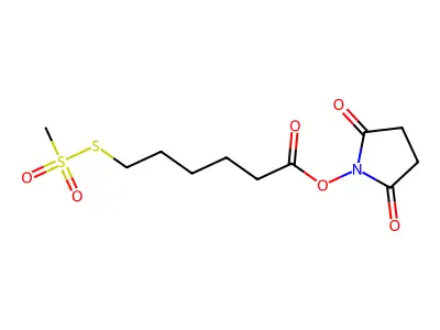 (2,5-Dioxopyrrolidin-1-yl) 6-methylsulfonylsulfanylhexanoate structure