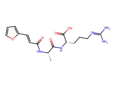 (3-(Furan-2-yl)acryloyl)-L-alanyl-L-arginine structure