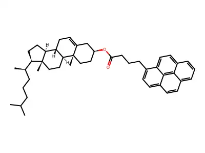 胆固醇4-(3'-芘基)丁酸酯 structure