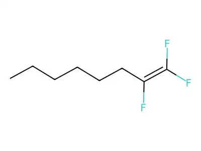 1,1,2-Trifluorooct-1-ene structure
