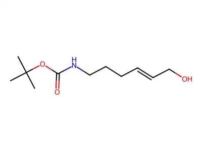 tert-butyl N-(6-hydroxyhex-4-enyl)carbamate structure