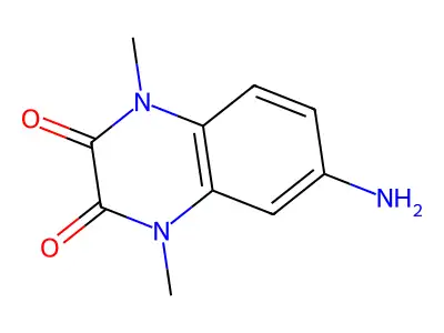 6-Amino-1,4-dimethyl-1,4-dihydroquinoxaline-2,3-dione structure
