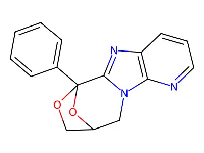 6,9-Epoxy-6H,8H-pyrido(3',2':4,5)imidazo(2,1-c)oxazepine, 9,10-dihydro-6-phenyl- structure