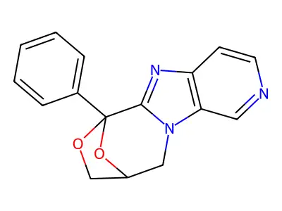 6,9-Epoxy-6H,8H-pyrido(4',3':4,5)imidazo(2,1-c)oxazepine, 9,10-dihydro-6-phenyl- structure