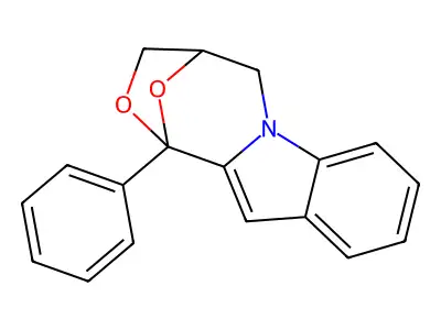 1,4-Epoxy-1H,3H-(1,4)oxazepino(4,3-a)indole, 4,5-dihydro-1-phenyl- structure