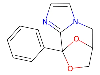 6,9-Epoxy-5H,9H-imidazo(2,1-c)(1,4)oxazepine, 6,7-dihydro-9-phenyl- structure