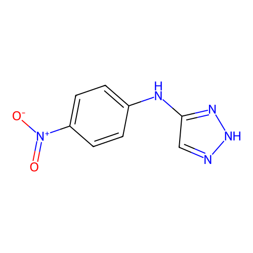 N-(4-nitrophenyl)-2H-triazol-4-amine structure