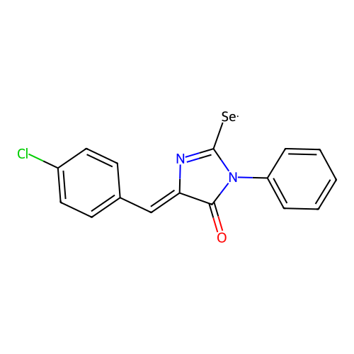 5-[(4-Chlorophenyl)methylene]-3-phenyl-2-selenoxo-4-imidazolidinone structure
