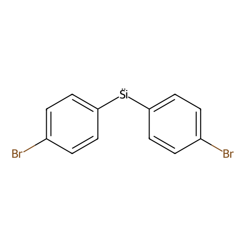 Bis(4-bromophenyl)silicon structure