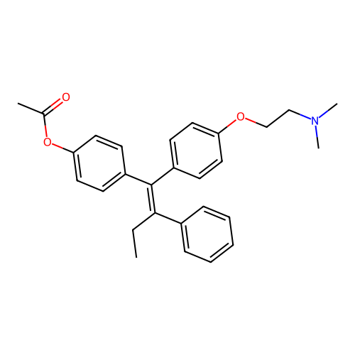 (E)-4-Acetoxy Tamoxifen structure