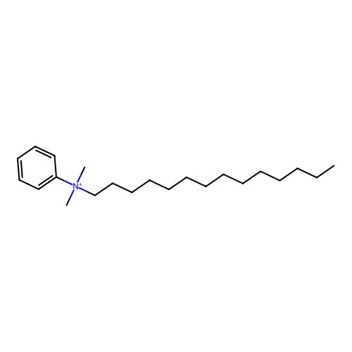 Benzenaminium, N,N-dimethyl-N-tetradecyl- structure