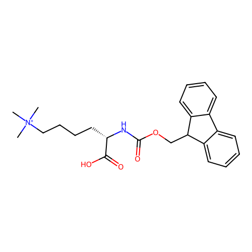 [(5S)-5-(9H-fluoren-9-ylmethoxycarbonylamino)-6-hydroxy-6-oxohexyl]-trimethylazanium structure