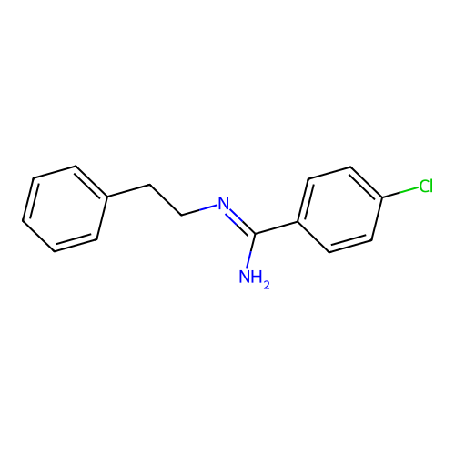 4-chloro-N-(2-phenylethyl)benzenecarboximidamide structure