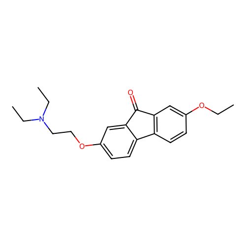 2-(2-Diethylamino-ethoxy)-7-ethoxy-fluoren-9-one structure