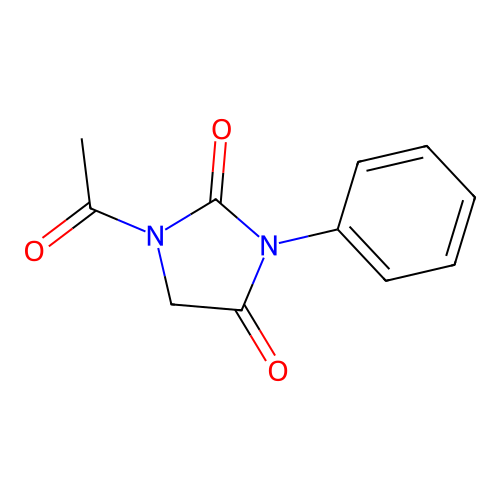 1-Acetyl-3-phenylimidazolidine-2,4-dione structure