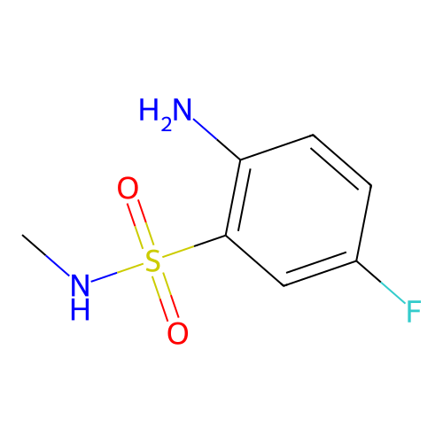 2-amino-5-fluoro-N-methylbenzenesulfonamide structure